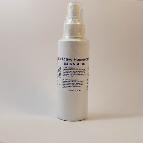 BURN AIDE SPRAY (4 OZ.) relief of burns when sprayed on affected area as needed.