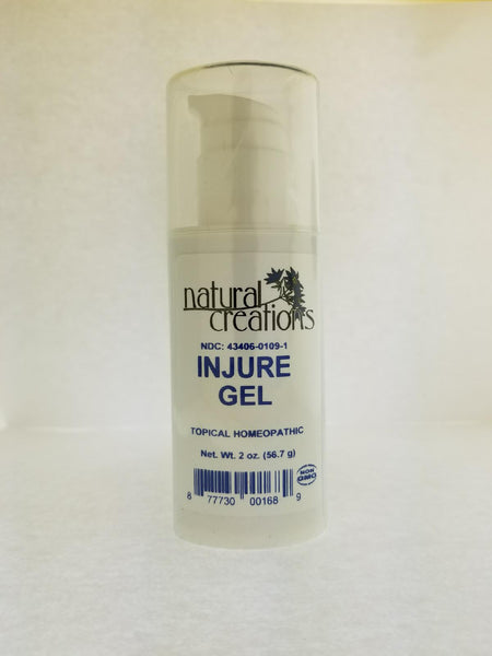 INJURE GEL 2OZ Topical Treatment relieves sourness and bruising of muscles and skin.